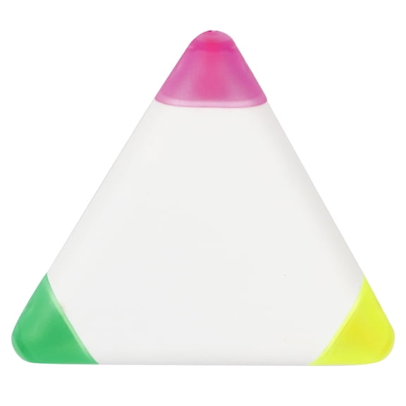 White 3-in-1 Brush Tip Highlighter, 8x8cm, Watercolor Writing Pens with Fluorescent Light Colors for Note-Taking (1pc)