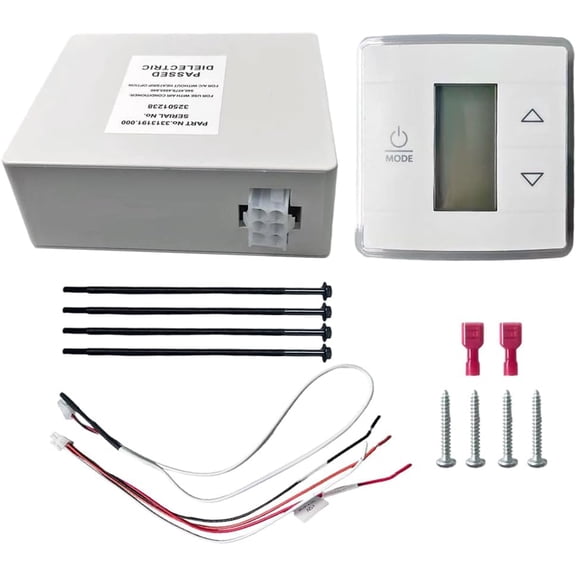 White 3316230.000 RV Thermostat Control Panel With Relay Box, Replacement 3316230.700 HeatCool Controller for Camper Dometic AirConditioning Unit