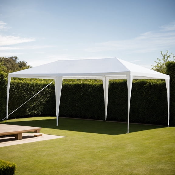 White 3x6m Outdoor Party Tent, Plastic Sprayed Iron Pipe with PE Cloth