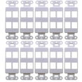 thumbnail image 1 of White 4-Port Decora Keystone Jack Wall Insert HDMI, Cat5/6, USB and DisplayPort (10 Pack) , 1 of 1