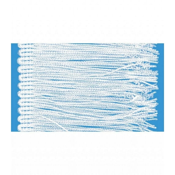 White 4" Rayon Chainette Fringe