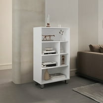 White 40" Tall Base Cabinet With 4 Shelves And 6 - Versatile , Sleek Functional For