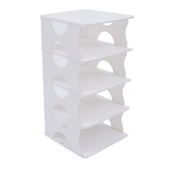 White 5 Shelf Shoe Rack Organizer Storage Shoe Rack Space Saver for Bedroom