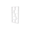 thumbnail image 1 of White 5-Tier Asymmetrical Display Shelf & Bookcase, 1 of 25