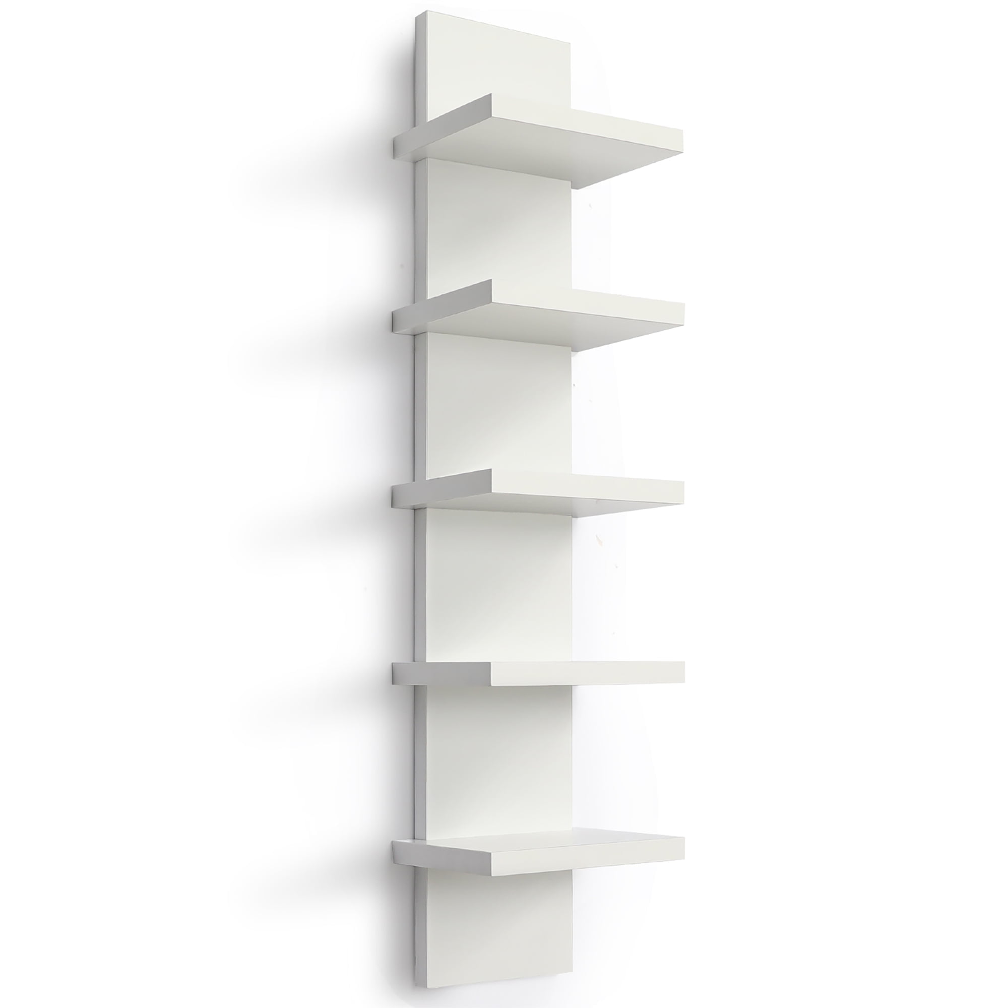 Free Shipping! Bloddream Global Inc Wall Shelf Organizer, 5-Tier White ...