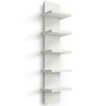 thumbnail image 1 of 5 Tier Wall Shelf Unit, White Wall Shelf, Multifunctional Display Floating Shelf, Bedroom and Home Decor Organizer, 1 of 11