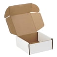 thumbnail image 1 of White 5"x5"x2" 25 Pack Corrugated Cardboard Shipping Boxes, 1 of 6