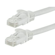 White 50 FT Foot 15M Cat5e Patch Ethernet LAN Network Router Wire Cable Cord For PC, Mac, Laptop, PS2, PS3, PS4 , XBox, and XBox 360 XBox One