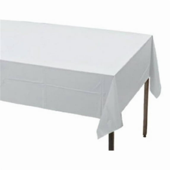 White 50" x 108" Paper Tablecloth
