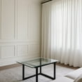 thumbnail image 1 of White 52 X 96 Velvet Curtains for Bedroom & Living Room, Thermal Insulated Light Filtering Drapes, Noise Reducing Rod Pocket Window Treatments, 2 Panels, 1 of 5