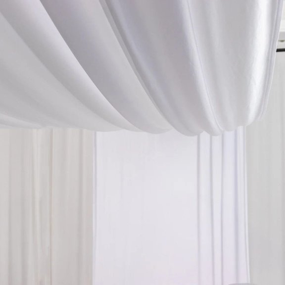 White 5x20 feet 4-Way Stretch Spandex Ceiling Drape Panel Backdrop Curtain Party Decor