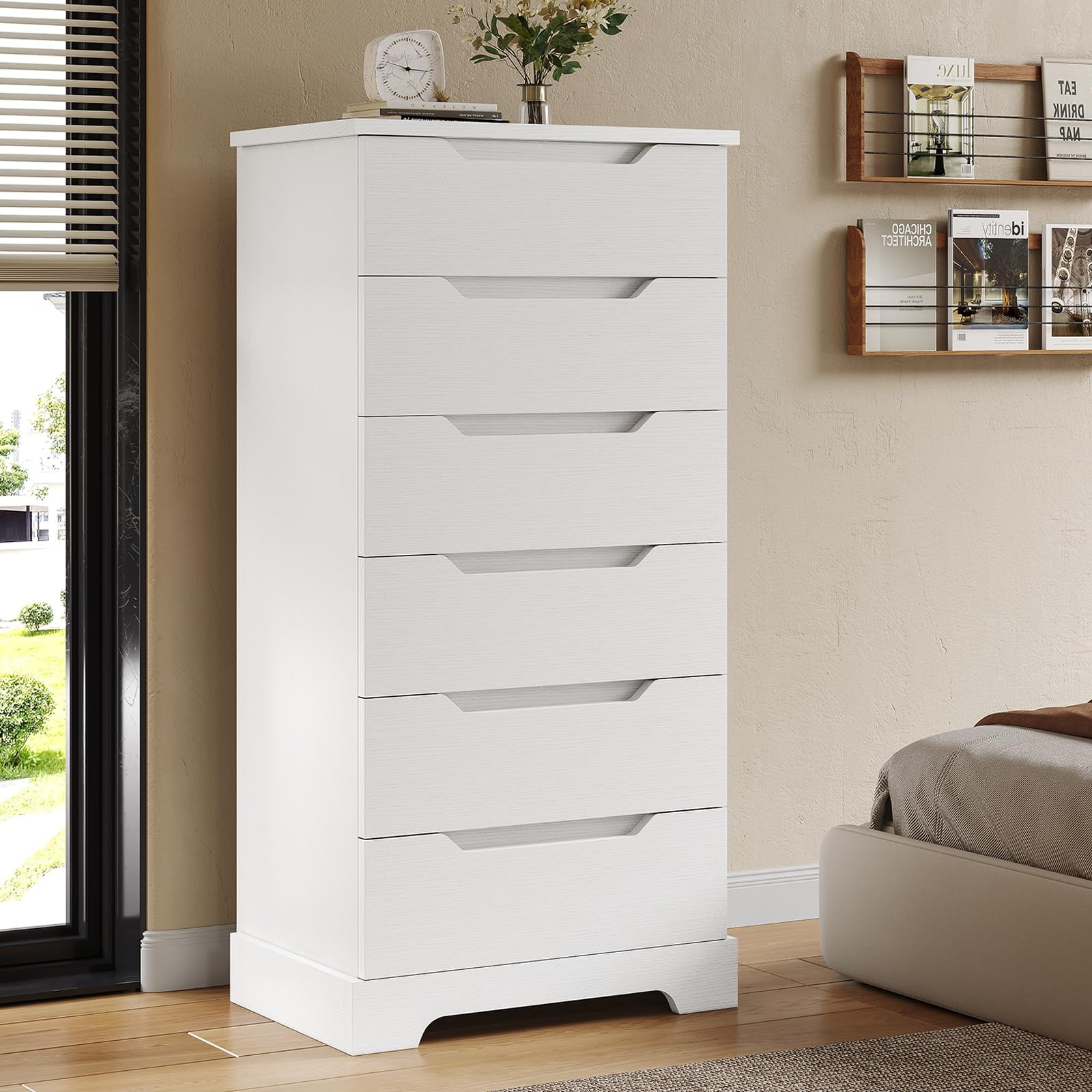 White 6 Drawer Dresser For Bedroom Tall Skinny Dresser Chest Of classic-5-drawer-tall-dresser-plank-beam-tall-skinny-dresser-tall