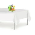 thumbnail image 1 of White 6 Pack Premium Disposable Plastic Tablecloth 54 Inch. x 108 Inch. Rectangle Table Cover By Grandipity, 1 of 7
