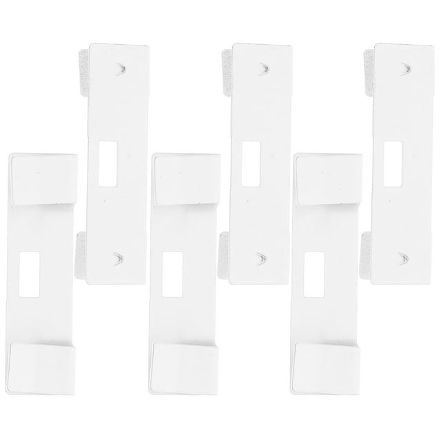 White 6 Pcs Metal Window Blind Accessories Vertical Blinds Clips