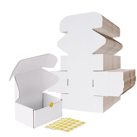 White 6 X 4 X 3 Inches Corrugated Cardboard Packing & Shipping Boxes