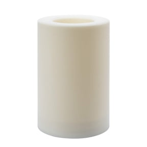 White 6" x 9" LED Outdoor Pillar Candle By Ashland