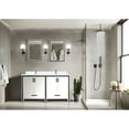 thumbnail image 1 of White 60" X 22" Double Bath Vanity With Soft Close - Two Cabinets & Drawers For Adequate Bathroom Storage Fully Assembled W D And Copious Space, 1 of 5