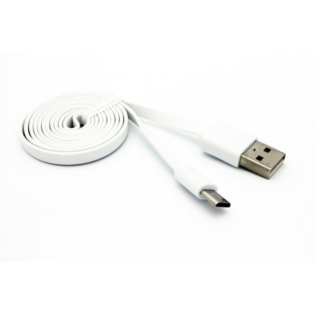 White 6ft Long USB Cable Charge Power Wire Sync Data Transfer Cord