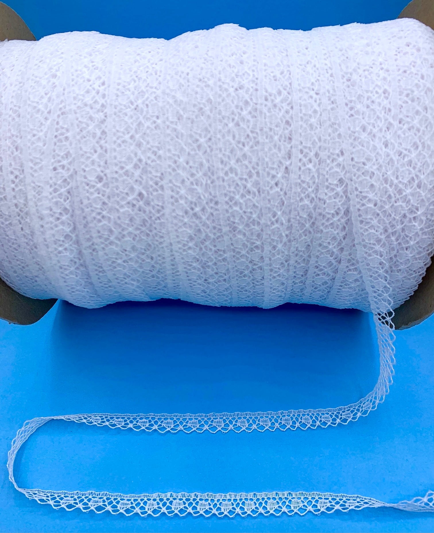 White 7/16" Fine Baby Lace