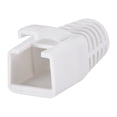 thumbnail image 1 of White 7mm Hole Dia RJ45 Boots Cover Anti Dust Plastic Protector for Network Cable CAT6 CAT7 50Pcs, 1 of 3