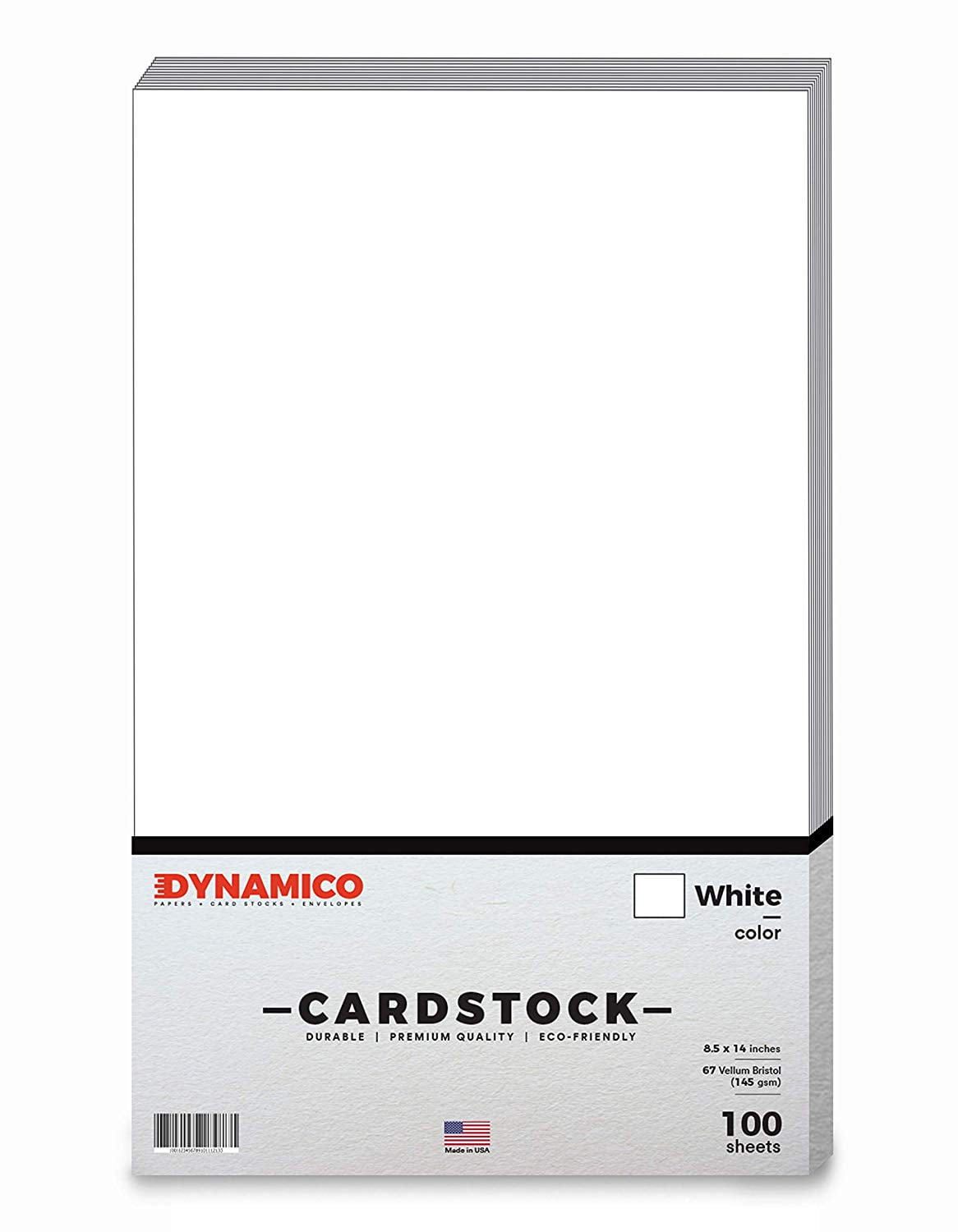 White 8.5 x 14" Pastel Color Cardstock Paper - for Cards and Stationery Printing | Medium to Light Weight Card Stock 67 LB Vellum Bristol | 100 Sheets