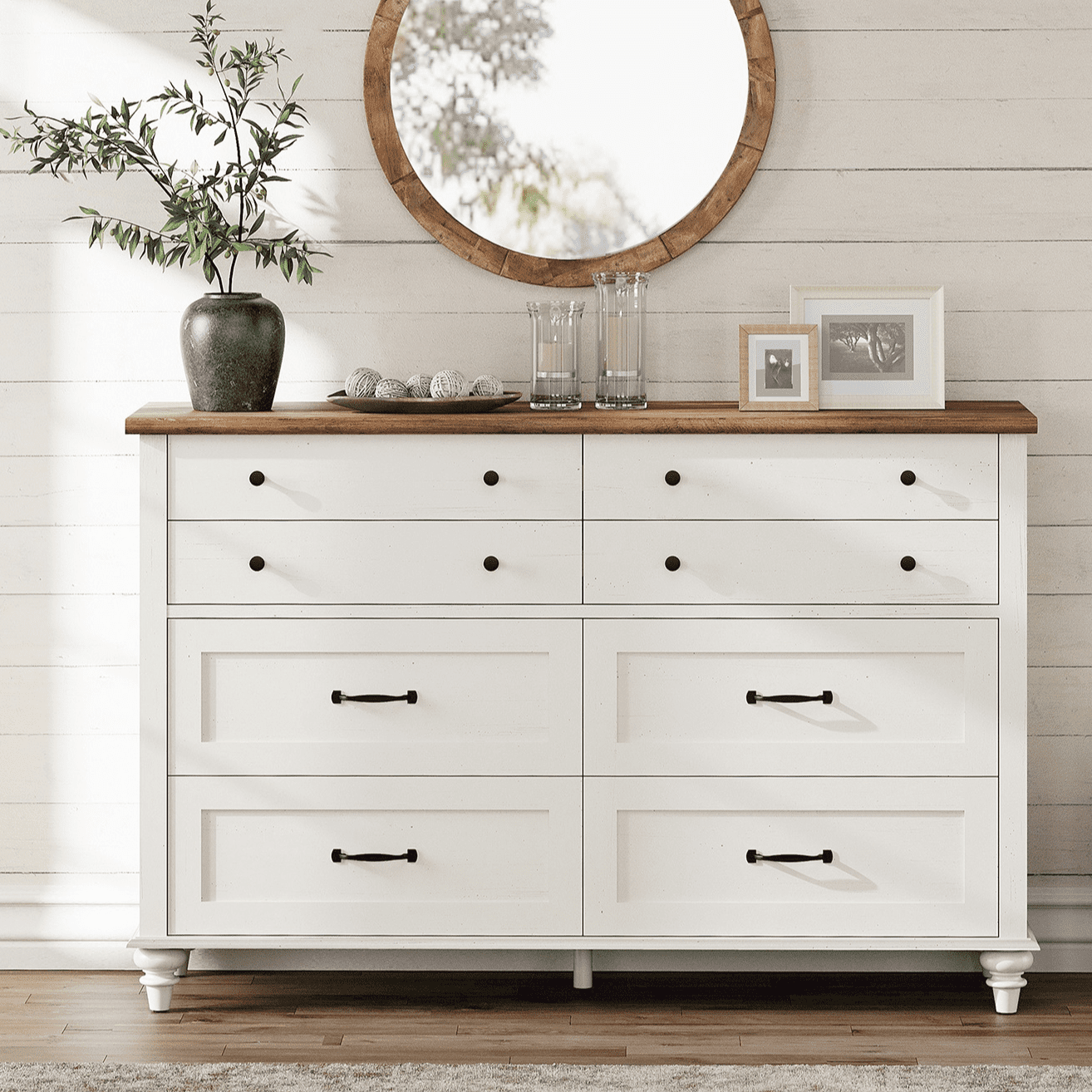 walmart joqixon 8-drawer dresser 8 Drawer with Charging Station, 52" Long Modern Dresser with 9 Drawers for Bedroom, Large Fabric Chests of Drawers for Living Room, sleek look Joqixon White Wood Bookcase, 8