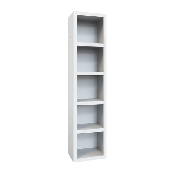 White 84-in Tall Wooden Bookcase Shelf