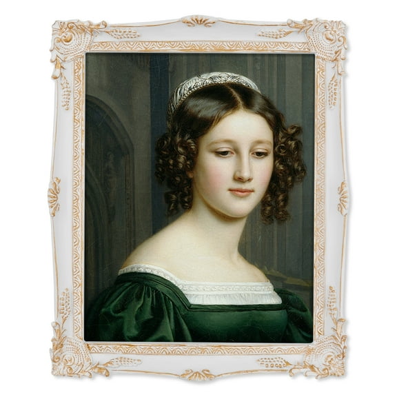 White 8x10 Picture Frame, Vintage Picture Frames for 8x10 Image, 8 x 10 Photo Frames for Wall and Tabletop