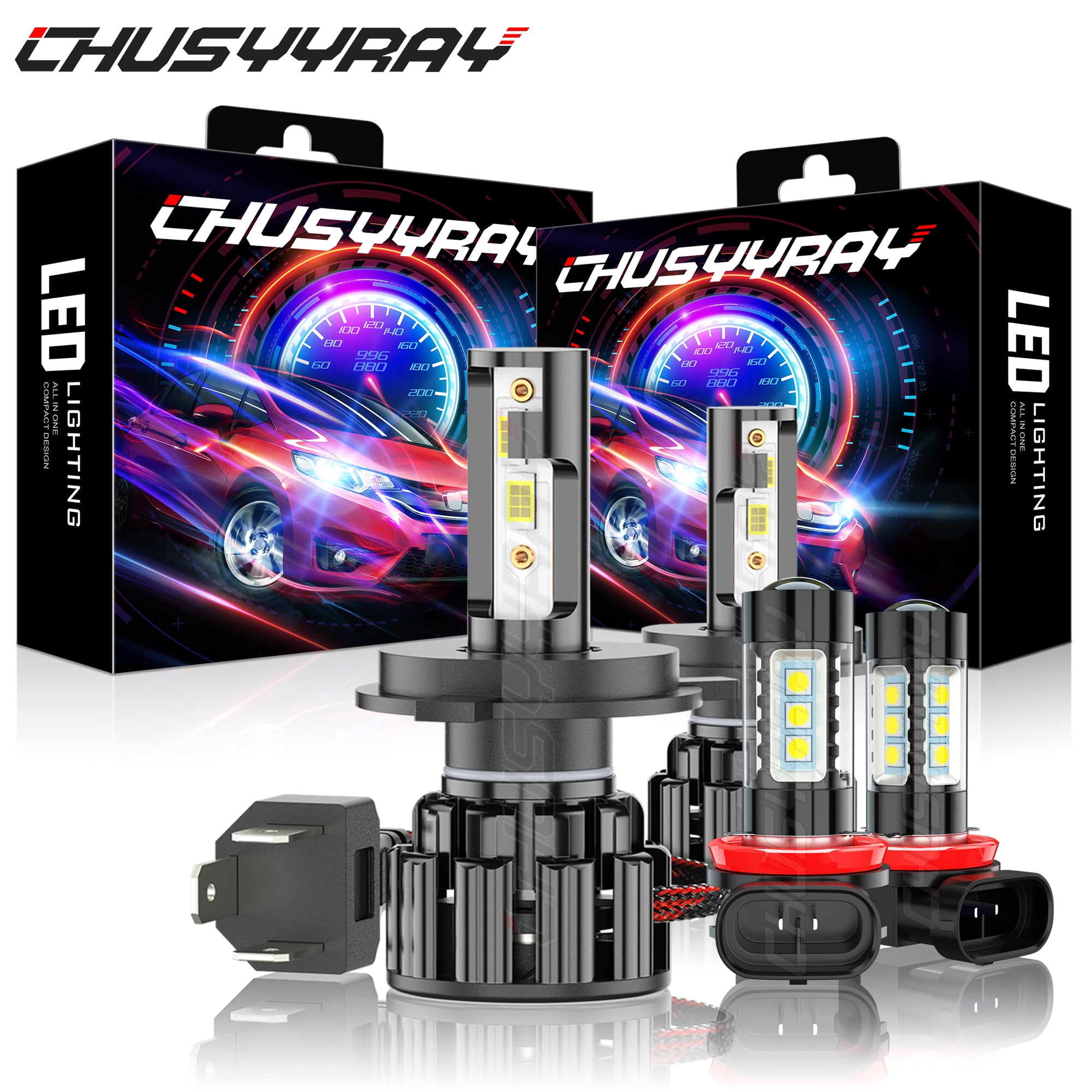 Turbo LED Canbus Headlight Bulb Kit - H1 U2013 Max Motorsport