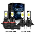 thumbnail image 1 of White 9005 H7 LED Headlight Bulbs High Low Beam Combo Kit for Toyota Celica 2000-2005, 1 of 12