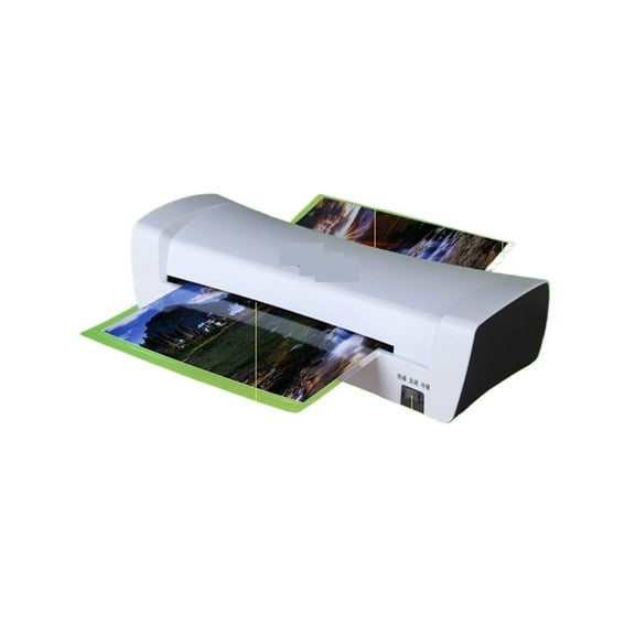 White A4 Photo Laminator Office Hot & Cold Thermal Laminating Machine Professional For A4 Document Photo Film Roll Laminator ,Easy to Use