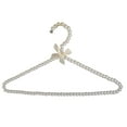 thumbnail image 1 of White ABS Pearl Adults Clothes Hanger Coat Skirt Trouser Grip Holder Rack, 1 of 6