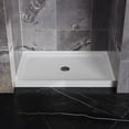 White ABS Shower Base 32"x48" Shower Pan with Drain 4wall Alcove Easy