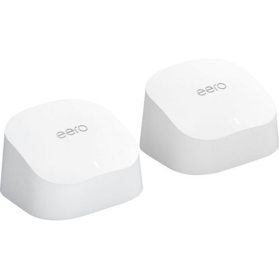 White AX1800 2-Pack Mesh Wi-Fi 6 System - Dual-Band for High-Speed Whole-Home Connectivity