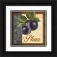 thumbnail image 1 of White, Abby 15x15 Black Ornate Wood Framed with Double Matting Museum Art Print Titled - Fruit Illustration IV, 1 of 4
