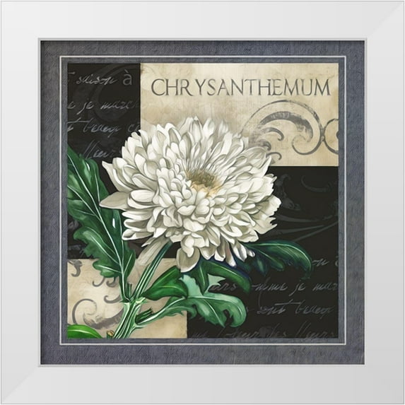 White, Abby 15x15 White Modern Wood Framed Museum Art Print Titled - Flowers on BandW II