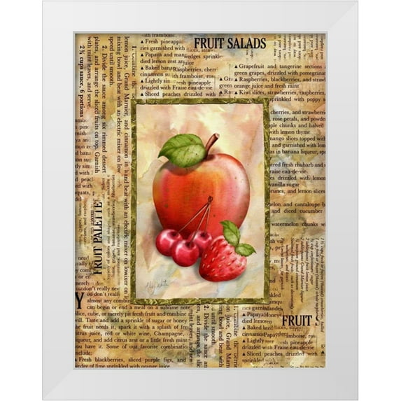 White, Abby 15x18 White Modern Wood Framed Museum Art Print Titled - Mixed Fruit I