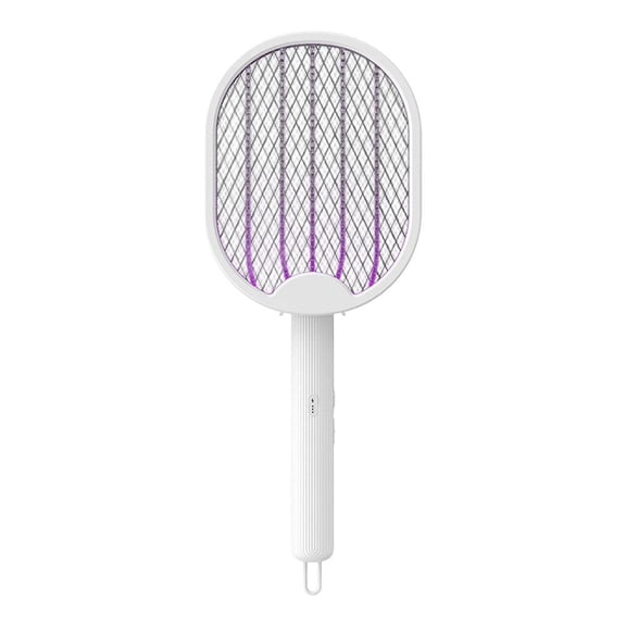 White Abs Folding Mosquito Killer Lamp with Electric Swatter and Hanging Design for Indoor Use