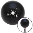 thumbnail image 1 of White Abstract Stars Black Shift Knob with M16 x 1.5 Insert Shifter Auto Manual, 1 of 1
