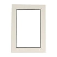 thumbnail image 1 of White Acid Free 11x14 Picture Frame Mat with Black Core Bevel Cut for 8.5x11 Pictures - Fits 11x14, 1 of 4