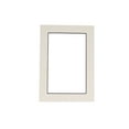 thumbnail image 1 of White Acid Free 16x20 Picture Frame Mat with Black Core Bevel Cut for 8x10 Pictures - Fits 16x20, 1 of 3