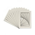 thumbnail image 1 of White Acid Free 16x20 Picture Frame Mat with Black Core Bevel Cut for 8x10 Pictures - Fits 16x20, 1 of 4