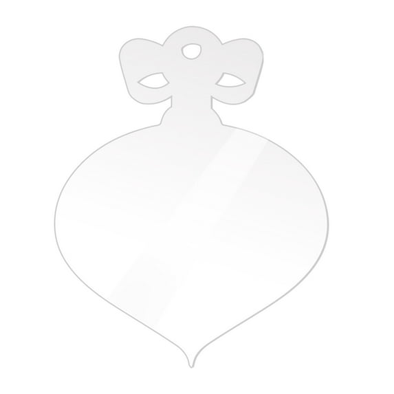 White Acrylic Christmas Ornaments Blank Ornaments 3.15 Inches Xmas Acrylic Snowflake Decor Hanging Gift Tags for DIY Crafts Projects Home Decor Holiday Party Gifts Supplies