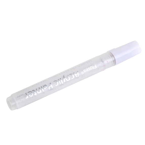 White Acrylic Nail Art Pen Fine Tip Nail Marker Quick Dry Nail Paint Pen for Nail Art Drawing Liner Flower Pattern 3D Nail Design DIY Manicure Tool Easter Spring Summer