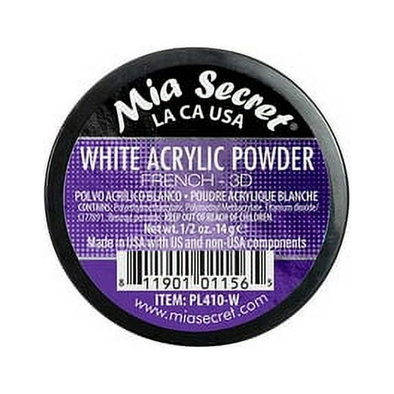 White Acrylic Nail Powder 1/2 oz.
