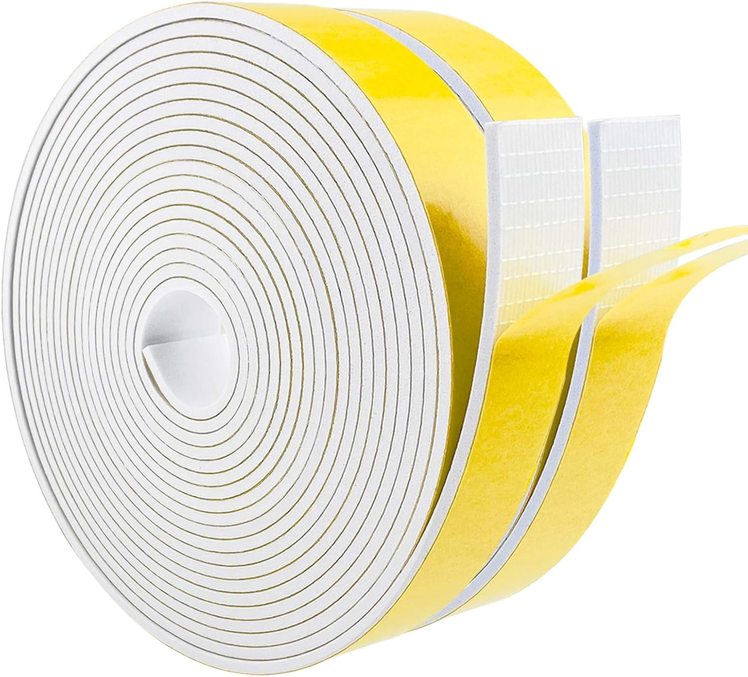 1" X 1/8" X 164ft Foam Insulation Tape – Self-Adhesive Weather Stripping For Doors, Windows, Pipes & AC Seals