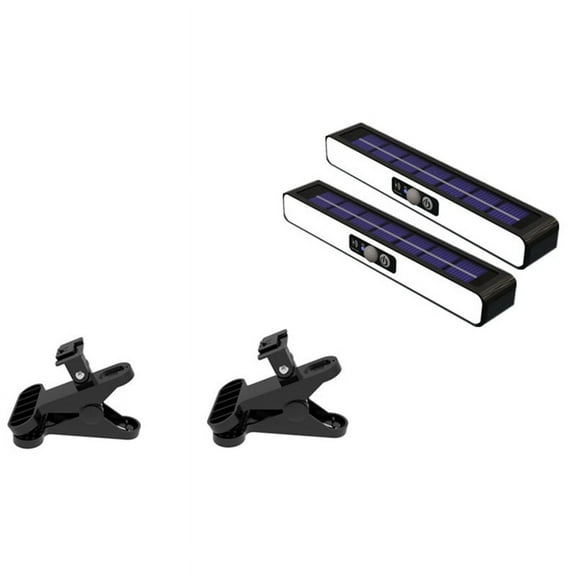 White Adjustable Angle Landscape Light Solar Landscape LED Light Waterproof Decorative Stair Clamp Light