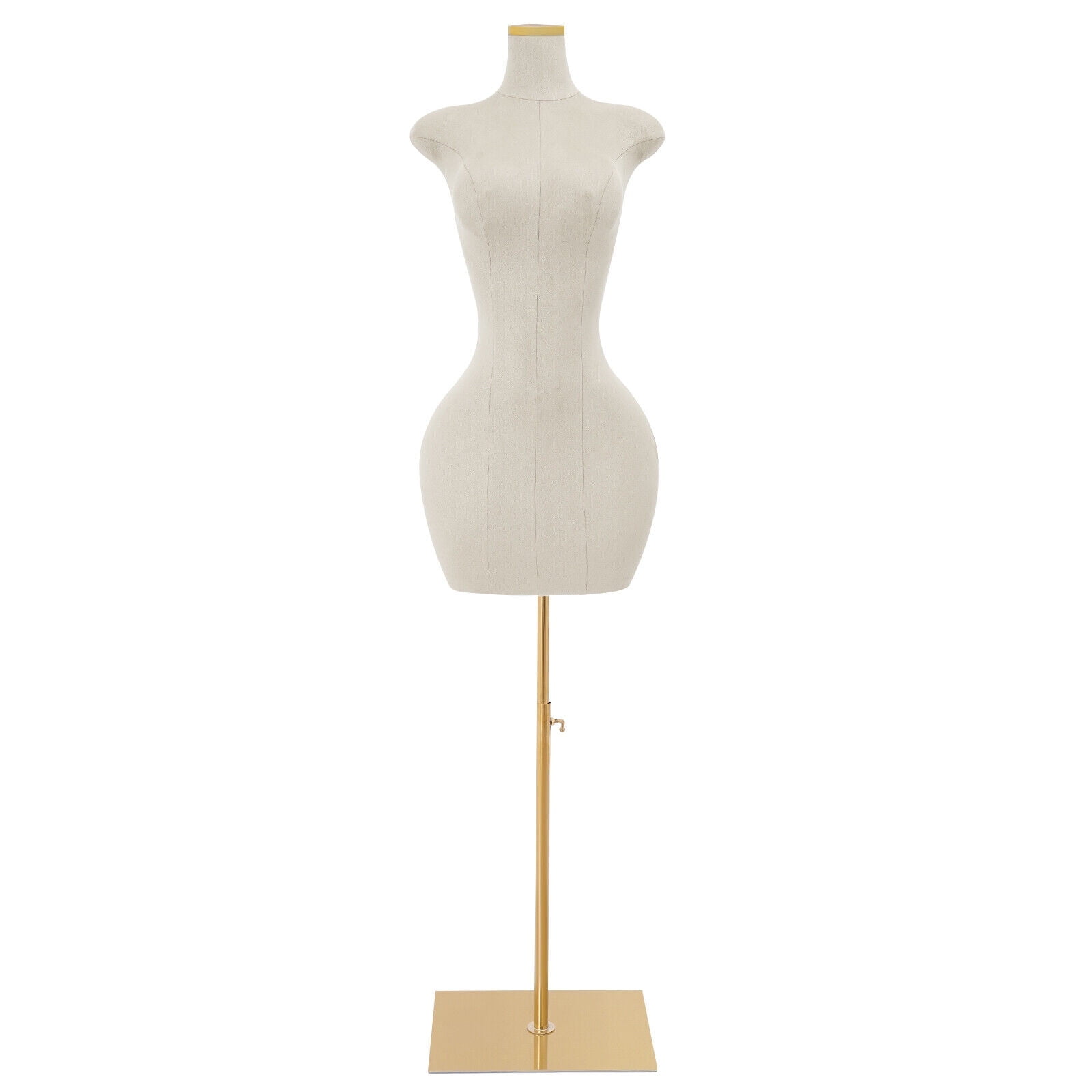 White Adjustable Dress Form Mannequin - 150-210cm Height, 94cm Bust - Professional Display for Boutiques & Tailors