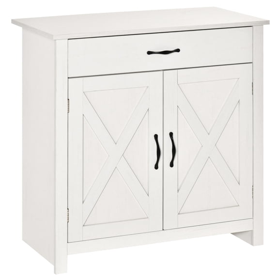White - Adjustable Shelf for Customized Storage - Kitchen Accent - Enough Room for Dinnerware