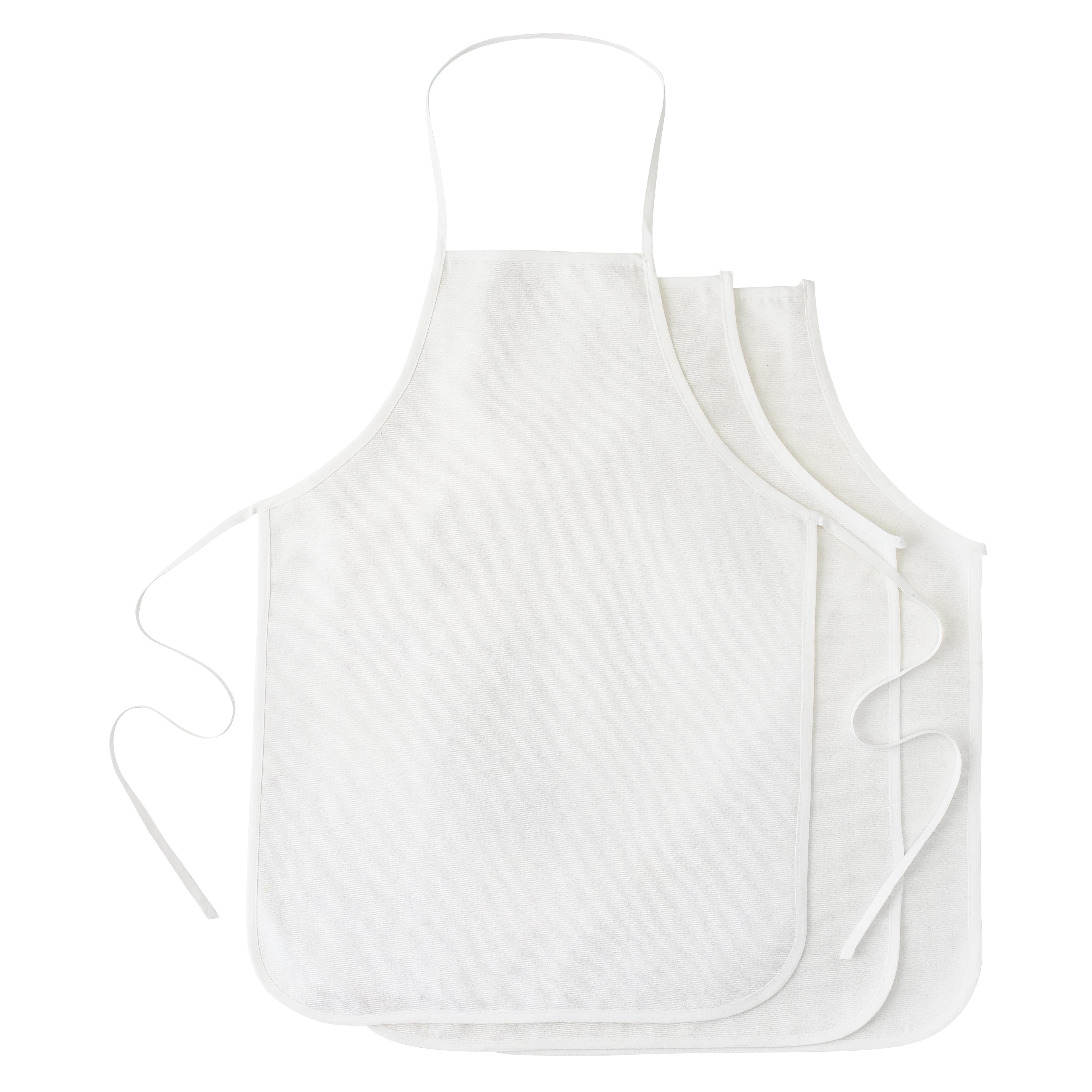 White Adult Aprons by Make Market - 3ct.